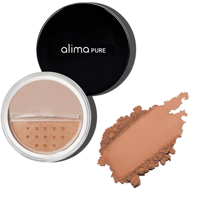 Alima Pure Matte Foundation Loose Mineral Powder Foundation Makeup, Loose Powder Makeup Oil Free Talc Free Powder, Natural Makeup Mineral Foundation Full Coverage Natural Foundation Powder .15 oz/4.5g-Velvo Beauty