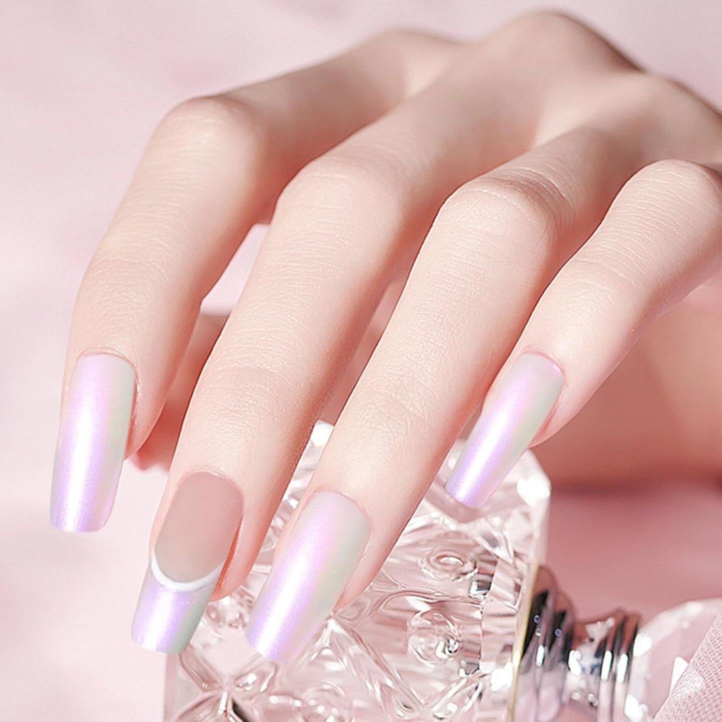 Major Dijit Quick Dry Nail Polish Pearl White Pink Summer Nail Lacquer for Nail Art Regular Nail Polish 0.41 fl oz.-Velvo Beauty