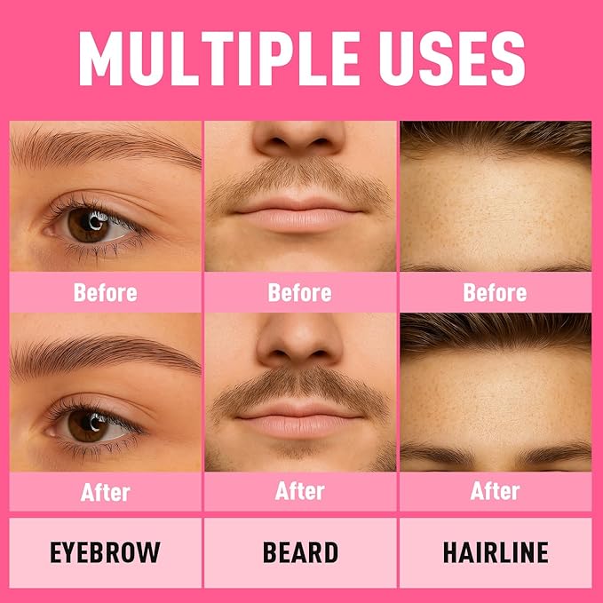 Dual Ended Microblading Eyebrow Pen - 2 in 1 Liquid Eyebrow Pencil with Brow-Fection Angled Brush & Precise Detail Brush-Tip, Shapes & Fills Hair-Like Brows, Lasts All-Day, Black Brown-Velvo Beauty