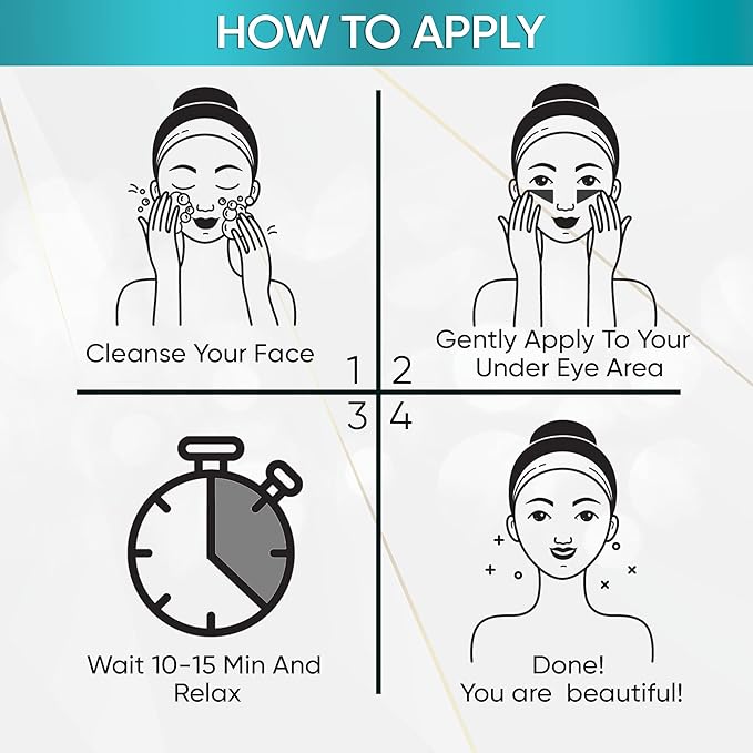 M MARAMIRA Under Eye Mask Dark Circles and Puffiness, Hydrating Eye Patches for Puffy Eyes to Brighten & Moisture, Reducing Fine-Lines & Dark Circles, Eye Pads for Authentic Beauty (28 Pads-Gold)-Velvo Beauty