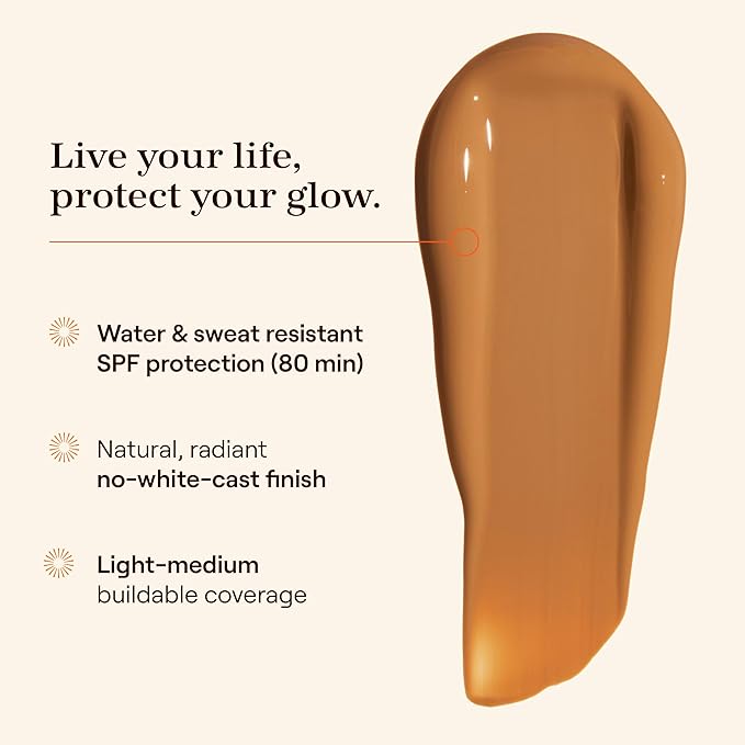 Live Tinted Hueguard Skin Tint SPF 50 - Tinted Mineral Sunscreen with Light-Medium Buildable Coverage With a Hydrating and Radiant Finish - Water and Sweat Resistant, 1.35 fl oz - Shade 06-Velvo Beauty