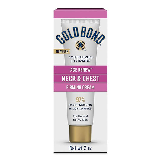 Gold Bond Age Renew Neck & Chest Firming Age Renew Cream, 2 oz., Clinically Tested Skin Firming Cream-Velvo Beauty