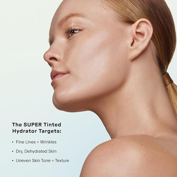 U Beauty The Super Tinted Hydrator Hyaluronic Acid Moisturizing Cream - Mega-Dose Skin Hydrator for Supple, Smooth, and Softer-Looking Skin For Up To 48 Hours - Shade 2-1.0 oz-Velvo Beauty
