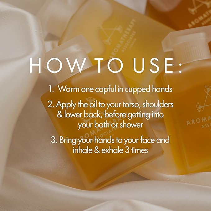 Aromatherapy Associates Revive Evening Bath and Shower Oil – Natural Hydrating Oil with 3 Essential Oils to Refresh Mind, Body, and Spirit (1.86 oz)-Velvo Beauty