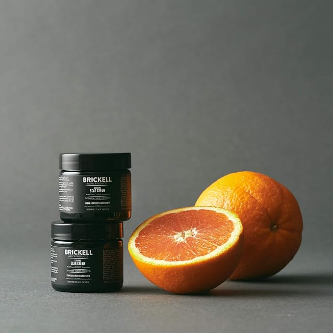 Brickell Men's Clearing Scar Cream for Men, Natural and Organic Scar Clearing Cream to Reduce the Appearance of Scars and Even Skin Pigmentation, 2 Ounces, Scented-Velvo Beauty