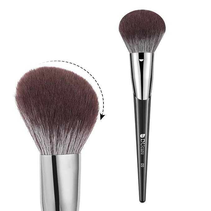 DUcare Powder Brush for Loose Powder - Fluffy Makeup Brushes with Soft Synthetic Bristles for Setting Powder/Blush/Highlighter, Large Face Makeup Brush for Flawless Application-Velvo Beauty