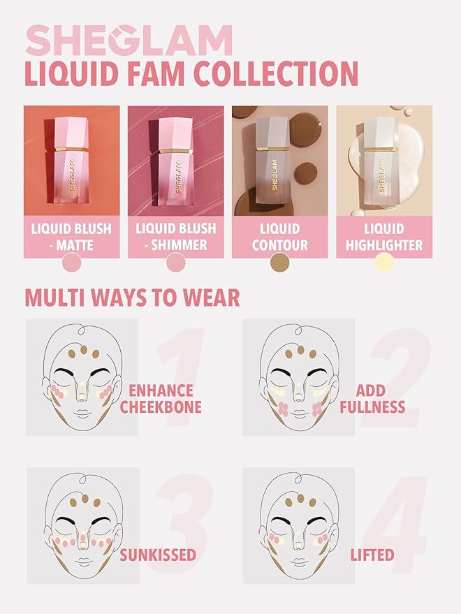 SHEGLAM Liquid Blush Makeup for Cheeks Matte Finish - Hush Hush-Velvo Beauty