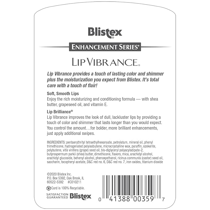 Blistex Lip Vibrance, Lip Protectant 0.13 oz (Pack of 2)-Velvo Beauty
