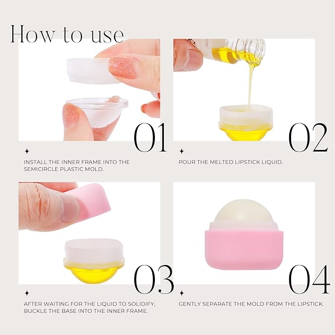 0.25 oz（7g） Empty Lip Balm Square Containers Tubes Lipstick 12 Pieces for Make Natural Lip Balm Lip Care - DIY & BPA FREE (Pink)-Velvo Beauty