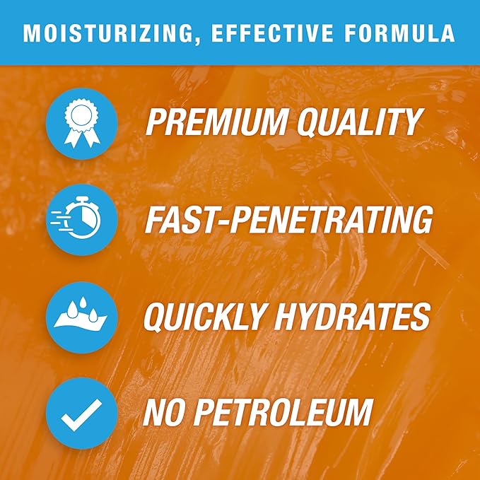 Blue Goo CRACKED HEELS & DRY HANDS Skin Softener for Dry Feet, Hands, Hydrating and Smoothing, Moisturizer, Dryness Relief, 2 Ounce, made with 100% PURE EMU OIL-Velvo Beauty