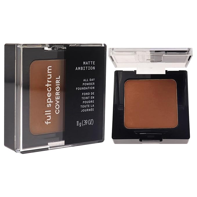 COVERGIRL Matte Ambition, All Day Powder Foundation, Deep Cool 2, 0.38 Ounce-Velvo Beauty