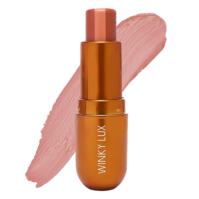 Winky Lux Pumpkin Spice Latte Tri-Color Tinted Lip Balm – Hydrating Balm, Sheer Pink Tint, Lip Care with Jojoba Oil & Vitamin E, Moisturizes & Softens Dry Lips, Buttery Soft with Pumpkin Spice Scent-Velvo Beauty