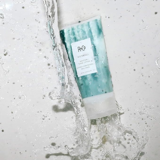 R+Co Waterfall Moisture and Shine Lotion (5 Oz) + Travel Size (.5 Oz) | Vegan + Cruelty-Free |-Velvo Beauty