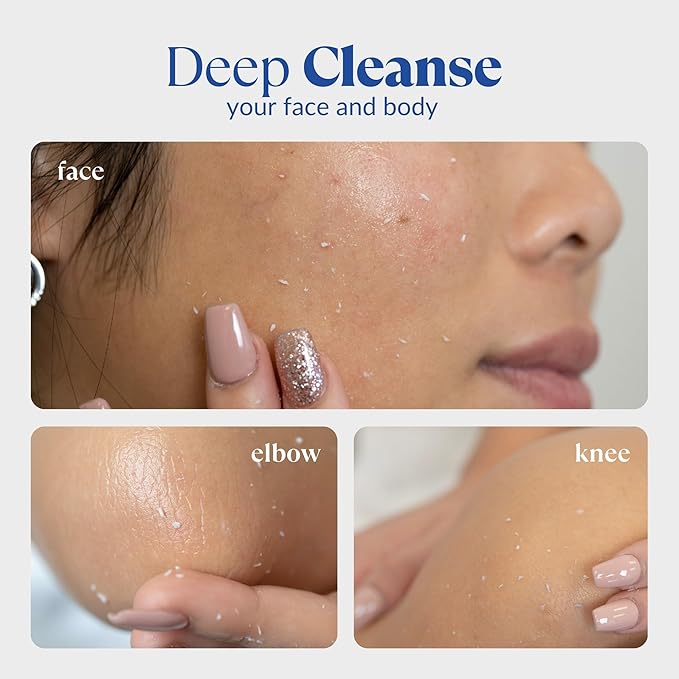 Cure by Toyo | Aqua Gel Gentle Exfoliator | Clear and Softer Skin | Non-Abrasive Face and Body Cleanser | Sensitive Skin | 2 Pack-Velvo Beauty