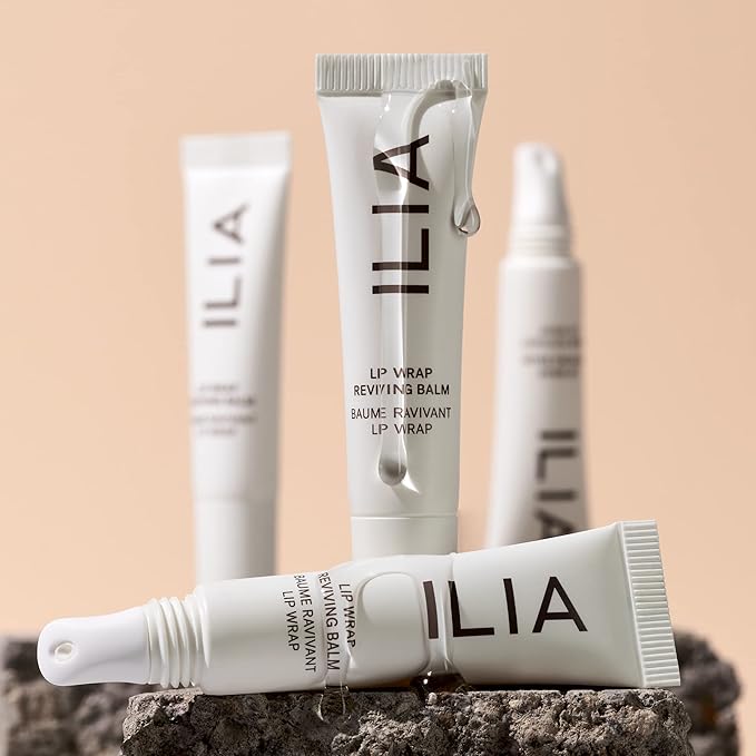ILIA - Lip Wrap Reviving Balm | Non-Toxic, Vegan, Cruelty-Free, Plumping Moisturizer with Long Lasting Hydration (Lucid, 0.23 fl oz | 7 ml)-Velvo Beauty