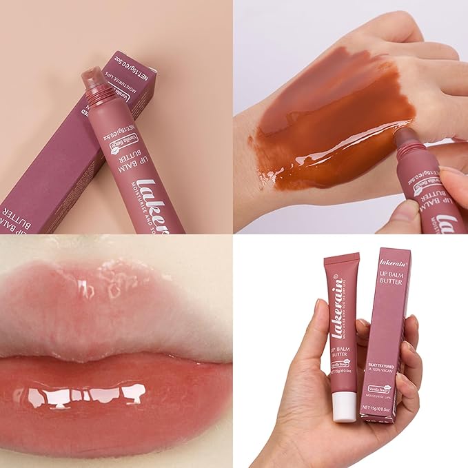 Hydrating Lip Gloss, High Shine Glass Finish Plumping Lip Gloss Moisturizing Lip Oil Shiny Jelly Liquid Lipstick Therapy Lip Moisturizer (4 Colors Set)-Velvo Beauty
