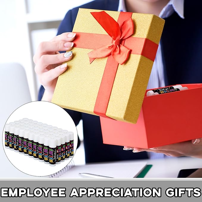 50 Pack Employee Team Appreciation Gifts Bulk Lip Balms Thank You Gifts Inspirational Gifts Party Supplies Christmas Volunteer Gifts for Women Men Staff Coworkers Teachers Nurses-Velvo Beauty