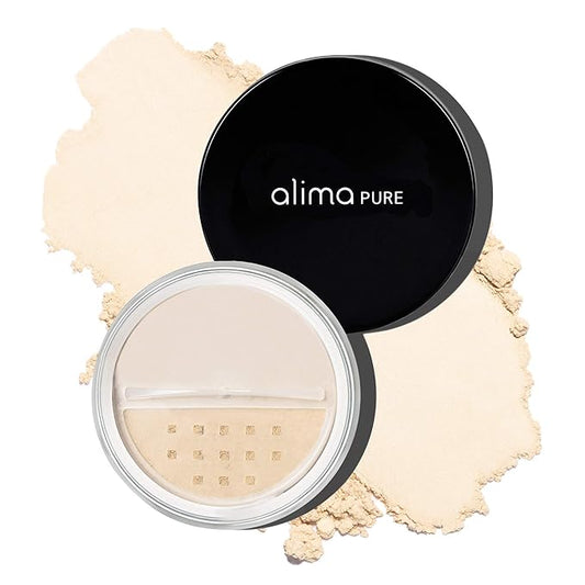 Alima Pure Matte Foundation Loose Mineral Powder Foundation Makeup, Loose Powder Makeup Oil Free Talc Free Powder, Natural Makeup Mineral Foundation Full Coverage Natural Foundation Powder .15 oz/4.5g-Velvo Beauty