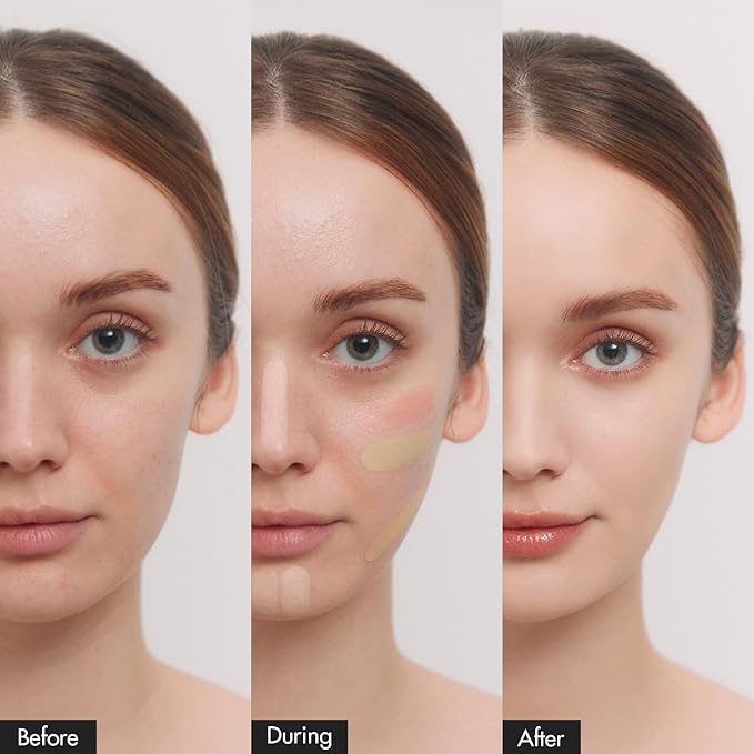 LUNA Conceal Blender Palette 5-in-1 Color Correcting and Concealing Makeup with Beige, Green, Vanila, Medium Peach and Pure Bright Buildable Coverage for Redness, Dark Circles and Blemishes-Velvo Beauty