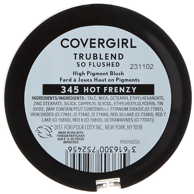 COVERGIRL Trueblend so Flushed High Pigment Blush & Bronzer, 345 - Hot & Frenzy, 0.33 Oz-Velvo Beauty