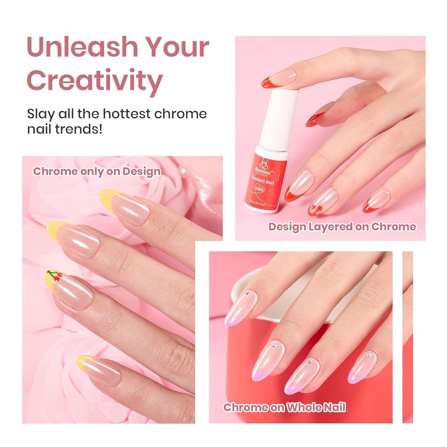 Beetles Gel Liner Nail Art Polish Set Pastel Gel Nail White Gold Red Glitter Neon French Tip Nails Polish Paint Swirl Built Thin Brush in Bottle Soak off Uv Lamp Nails Art Kit Gifts for Women-Velvo Beauty