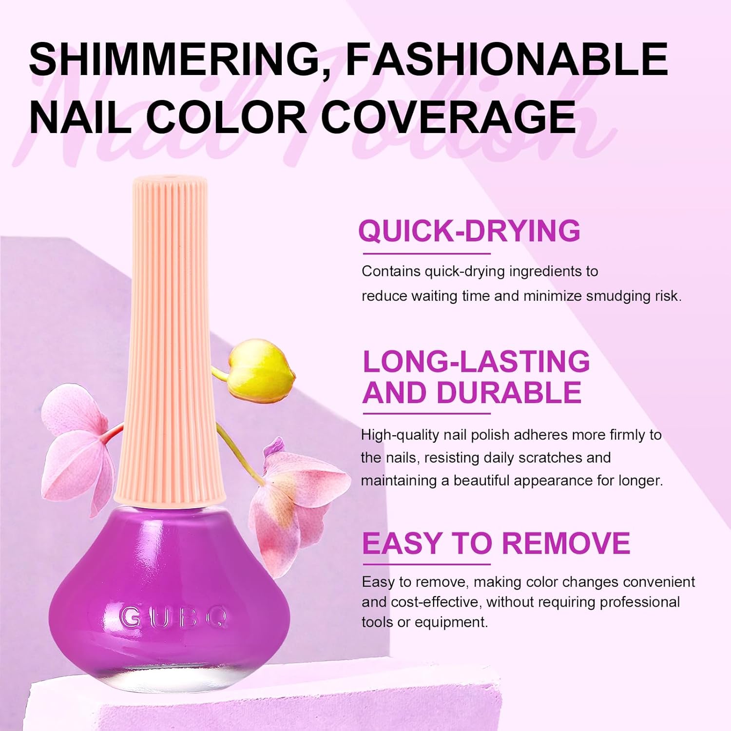 Major Dijit Magenta Purple Quick Dry Regular Nail Polish - Nail Art Lacquer, 0.41 Fl Oz-Velvo Beauty