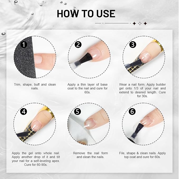 JODSONE 2Pcs 16.5ml Builder Gel Builder Nail Polish for Thickening Strengthener Building Extension and Keep The Nail Art Effect for A Longer Time and Nail Art Design Gift for Women-Velvo Beauty