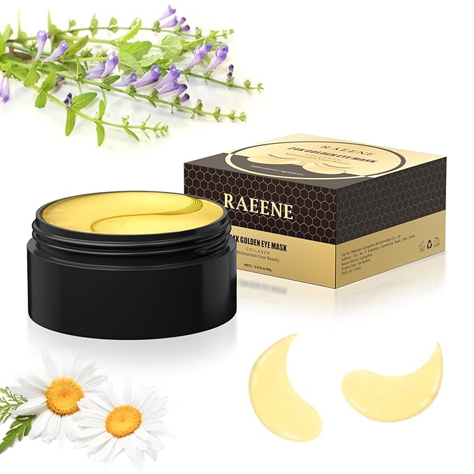 Under Eye Patches (60 Pcs) - 24K Gold Under Eye Mask - Collagen Eye Gel Pads for Removing Dark Circles, Puffiness & Wrinkles Refresh Your Skin-Velvo Beauty