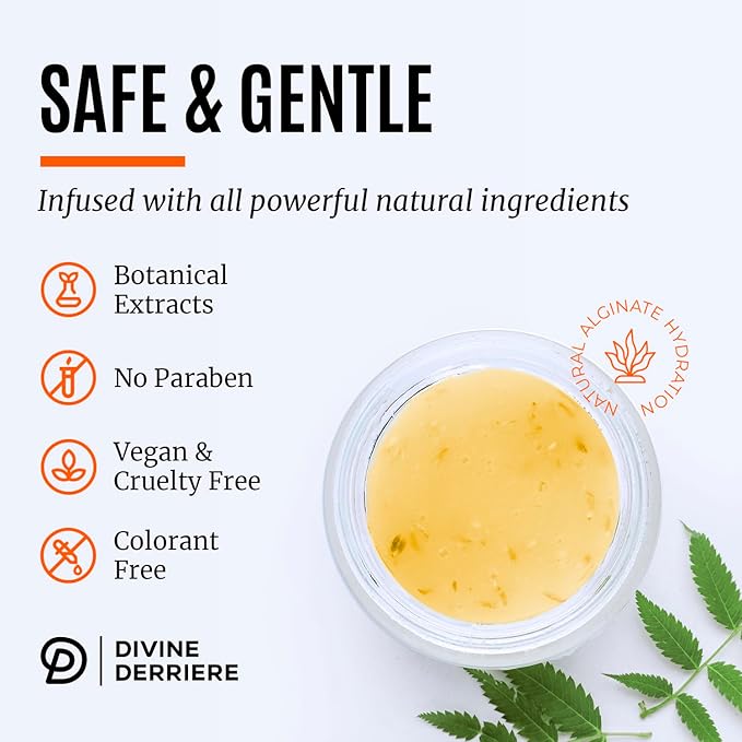 Divine Derriere Vajacial Hydrogel Mask - Premium Modeling Mask with Turmeric & Vitamin C - Deeply Purifying & Super Hydrating Facial and Vajacial Mask, Peel-Off Mask, Hydro jelly Mask Powder Kit-Velvo Beauty