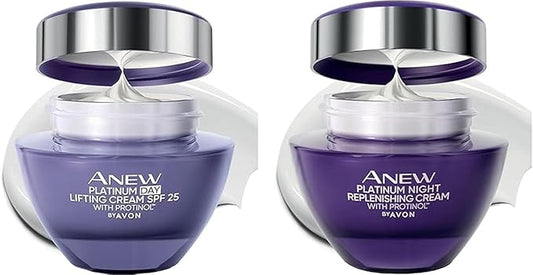 Anew Platinum Day(SPF20)&Night Lifting affect Skin Care Set-Velvo Beauty