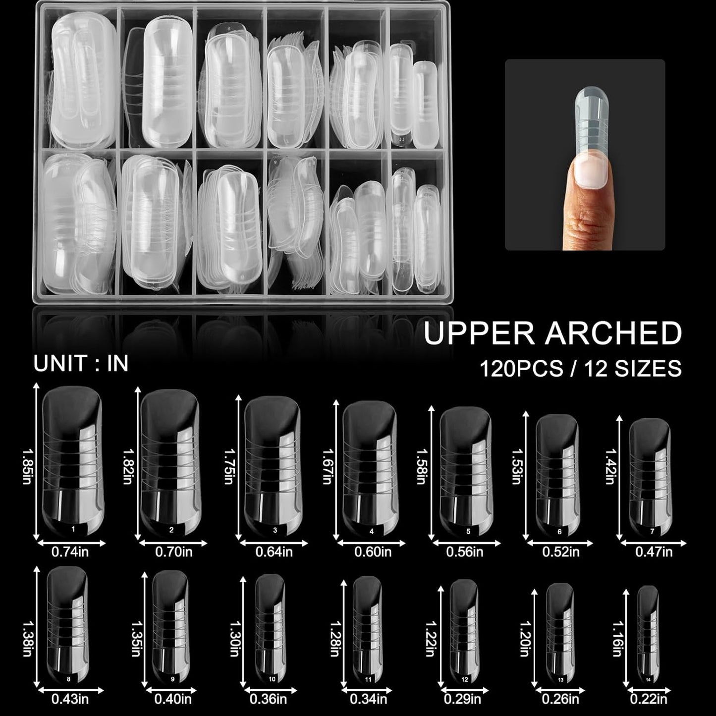 140Pcs Dual Nail Forms,Upturned Extension Poly nail gel Nail Forms Full Cover Reusable Nail Molds 14 Sizes for Nail Art Design Salon&DIY-Velvo Beauty