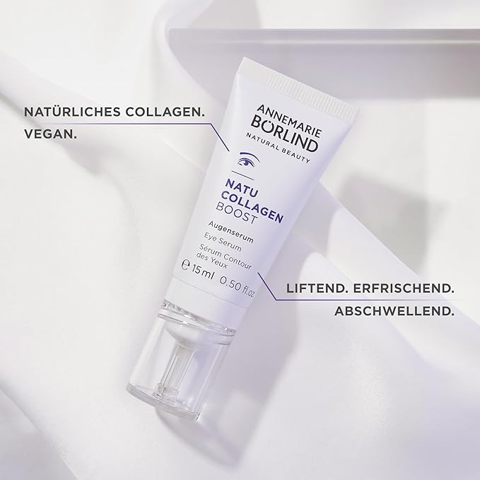 ANNEMARIE BÖRLIND - NATU COLLAGEN Eye Serum - firming, refreshing and radiant eye care, with botanical collagen and plant-based protein, under eye serum, 0.50 Fl. Oz.-Velvo Beauty