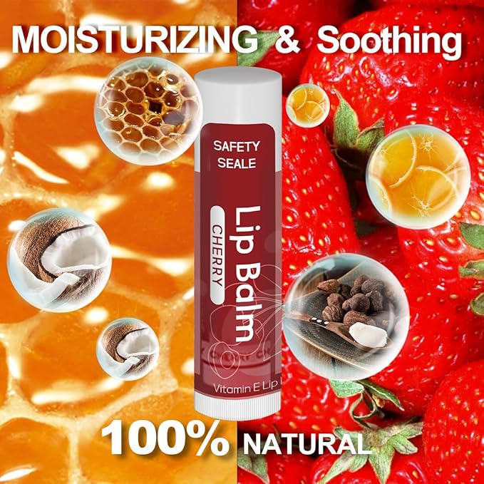 84 Pack Natural Lip Balm Bulk with Vitamin E and Coconut Oil Valentine's Day best choice- Moisturizing, Soothing, and Repairing Dry and Chapped Lips - 14 Flavors - Non-GMO-Velvo Beauty