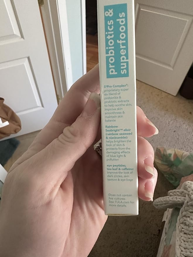 TULA Skin Care Radiant Skin Brightening Serum Concealer - Conceals Dark Circles & Discoloration, Longwearing & Crease-Resistant, Brightens the Appearance of Skin Over Time, Shade 120, 0.18 fl oz.-Velvo Beauty