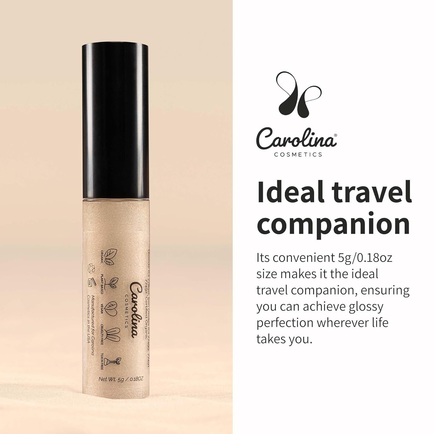 Plant-Based Non-Sticky Lip Gloss (Wifey) - Hydrating & Nourishing - Sunflower Seed Oil, Cacao & Grape Seed Oil - Gluten-Free, Vegan, Non-GMO, Paraben-Free - 5g/0.18oz-Velvo Beauty