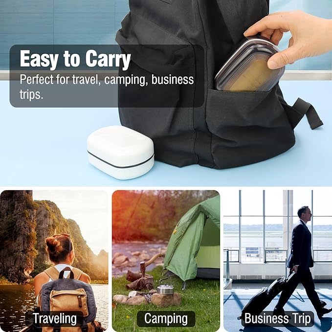 Travel Soap Container, Leakproof Soap Box, Travel Soap Holder with Removable Draining Layer, Portable Soap Case for Traveling, Camping, Gym (Black)-Velvo Beauty