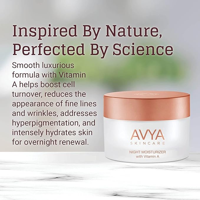 AVYA Night Moisturizer (0.34oz) - Advanced Ayurvedic Skincare/Retinol Cream with Antioxidants/Reduces Fine Lines and Wrinkles-Velvo Beauty
