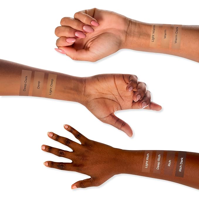 LUMINESS Airbrush Spray Silk Foundation Starter Kit - Deep Dark - Foundation, Primer & Dual-Sided Angled Buffing Brush - Medium, Buildable Coverage, Anti-Aging Formula Hydrates & Moisturizes-Velvo Beauty