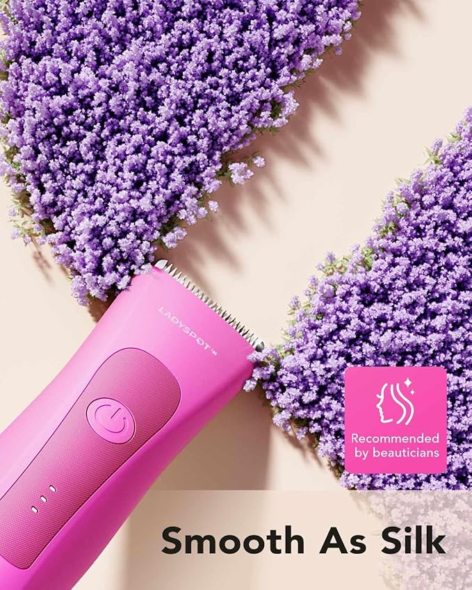 LADYSPOT™ Hair Shaver for Women, Shaving Sets with 3 Gurad and Replaceable Ceramic Blade Heads, No Nick, No Cut, No Razor Burn, Waterproof Wet/Dry, 90 Minutes Shaving (Women-Rosered-Version)-Velvo Beauty