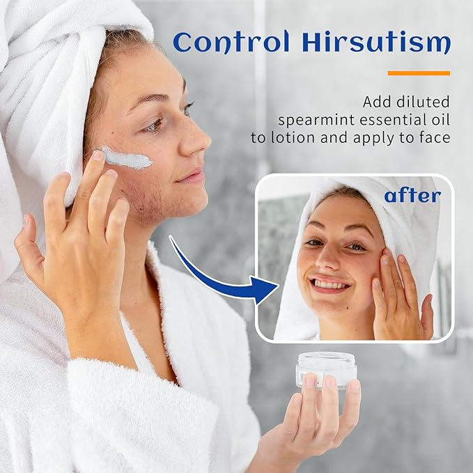 HIQILI 100ML Spearmint Oil for Skin Care, Facial, Can be Added to Lotions, Creams -100% Pure Natural Treatment Grade - 3.38 Fl Oz-Velvo Beauty