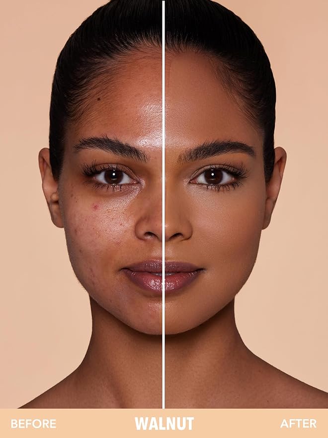 SHEGLAM SKin-Focus Full Coverage Powder Foundation Oil-Control Lightweight Face Pressed Powder Makeup-Walnut-Velvo Beauty