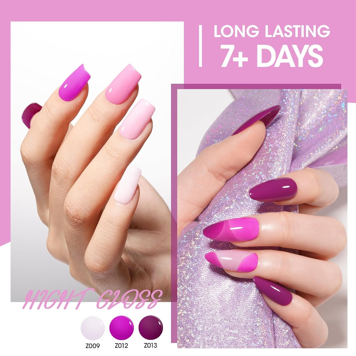 GELLEN Light Purple Nail Polish, Mauve Nail Polish 6 Colors Lavender Purple Set for Girls Women Home Salon Fall Winter, No UV Light Needed, Not UV Gel, Hema Free, Non-toxic-Velvo Beauty