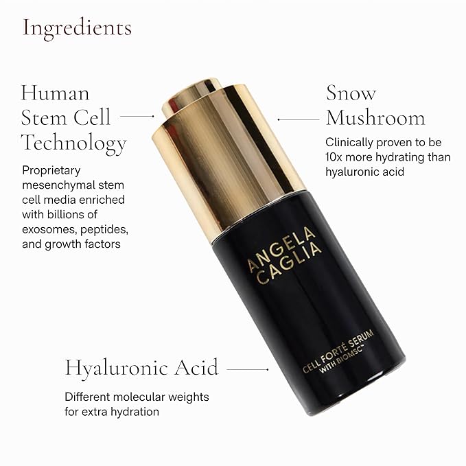 Cell Forté Serum | Billions of Human Stem Cell-derived Exosomes, Growth Factors, and Peptides with Hyaluronic Acid for Fine Lines and Wrinkles - Reduces Sun Damage & Hyperpigmentation - 4 in 1 Formula-Velvo Beauty