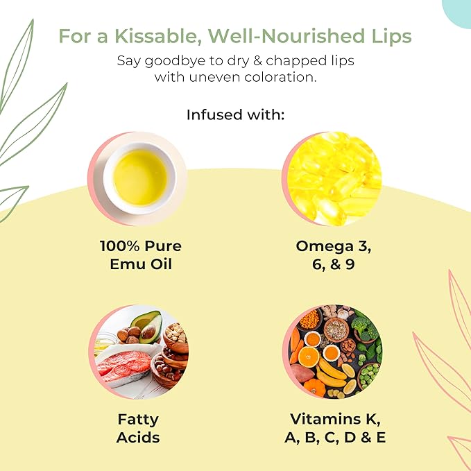 YNN Emu Oil Moisturizing Lip Balm with Extreme SPF50+ Sun Protection - 4-Hour Water Resistant, Fortified with Vitamin E, Amino Acids & Omega 3, 6 & 9 - Y-Not Natural, 15g Stick - 2 Pack-Velvo Beauty