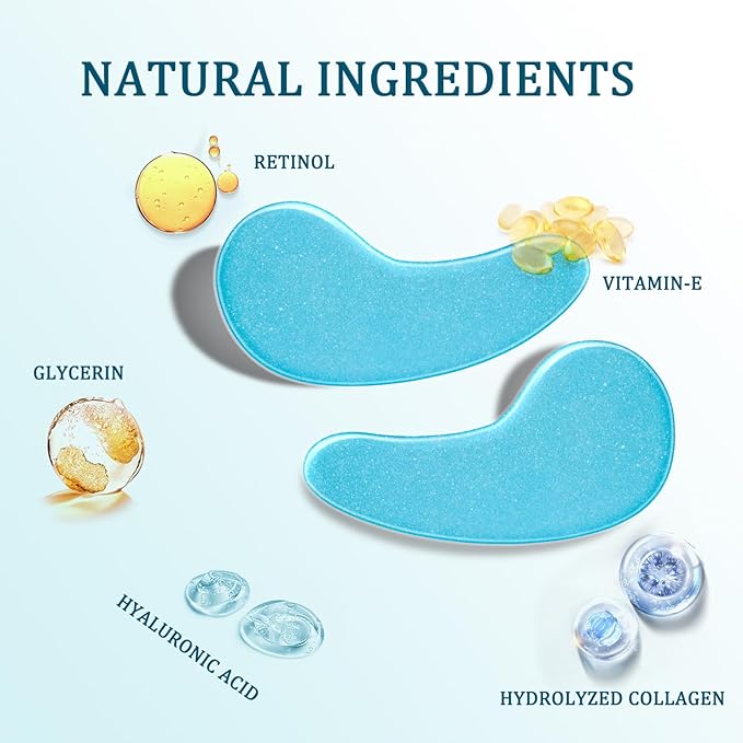 Under Eye Patches for Dark Circles, Eye Masks Gel - Reduce Puffiness and Fine Lines-Velvo Beauty