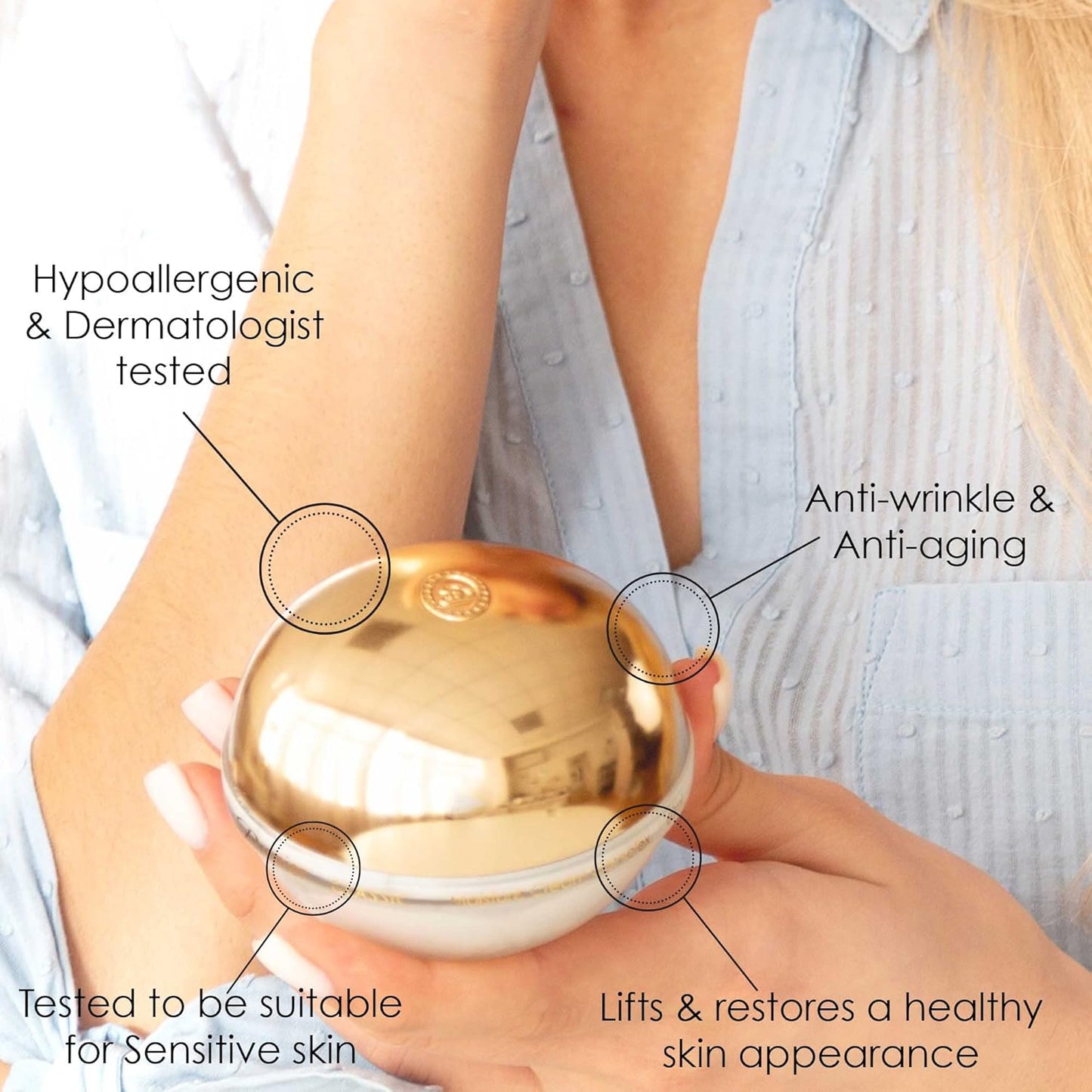 Premier Dead Sea Classic Night Cream, Age defying, nourishing, Moisturized skin with vitamins E and A 2.4fl.oz-Velvo Beauty