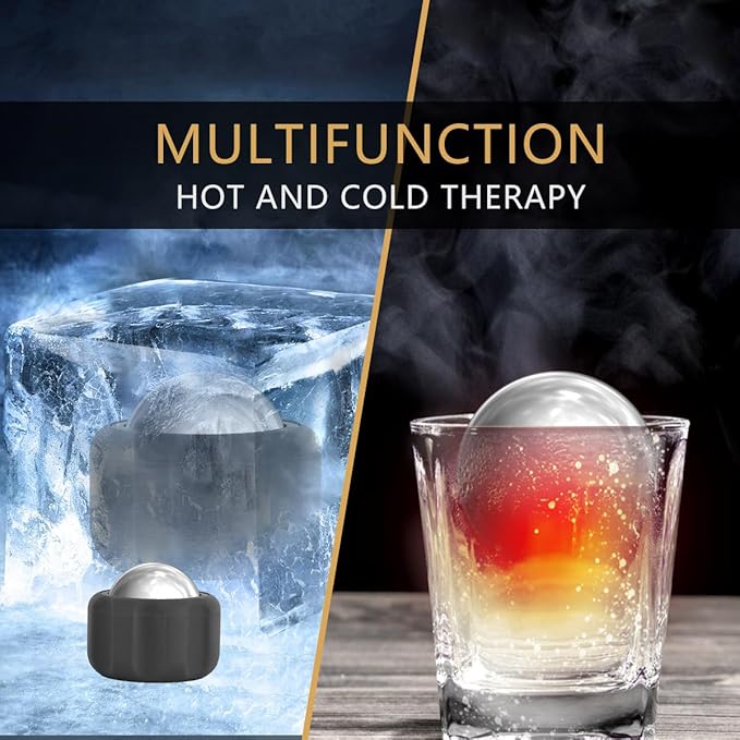 Cryosphere Cold Massage Roller Ball-FSA Eligible-Massage ice Ball, Cold and Hot Massage Ball, Lymphatic Drainage Massager, Massage Roller Ball, Plantar Fasciitis Release Ball-Velvo Beauty