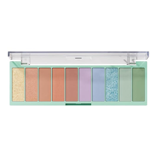 e.l.f. Perfect 10 Eyeshadow Palette, Ten Ultra-Pigmented Bright & Colorful Shades, Blendable Formula, Vegan & Cruelty-Free, So Bright Now-Velvo Beauty