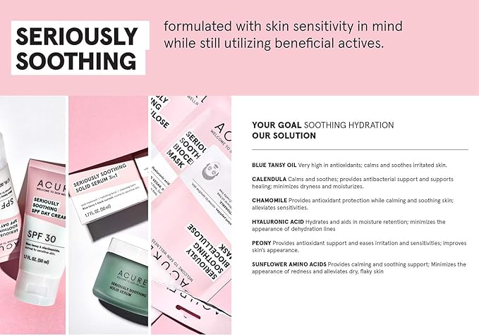 Acure Seriously Soothing Under Eye Hydrogels, 100% Vegan, For Dry to Sensitive Skin, Blue Tansy & Arnica - Soothes & Minimizes Dark Circles, Two Single Use, 0.24 Fl Oz-Velvo Beauty