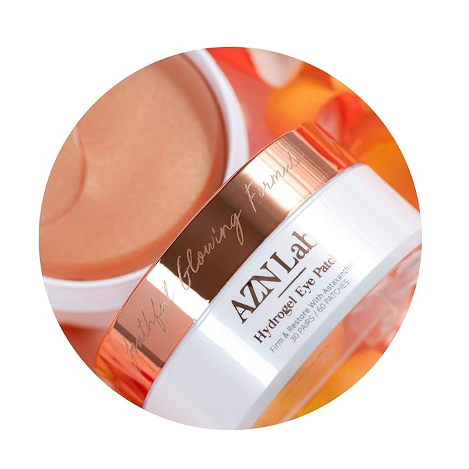 Hydrogel Eye Patches with Astaxanthin | Highly Effective For Reducing Wrinkles, Crows Feet, and Eye-Bags | Hydrating and Puffy Eye Mask Treatment | Contains Astaxanthin | 30 pairs / 60pcs-Velvo Beauty